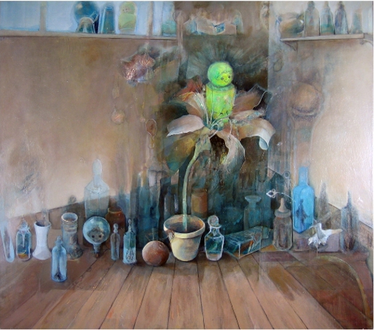 The Corner of a Room. oil on canvas, 34 x 38 inches, 2007
