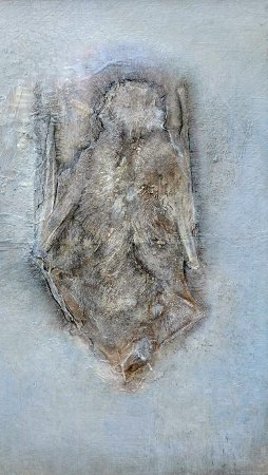 Salt Bat #1. oil on board, 10 x 4.5 inches, 2013